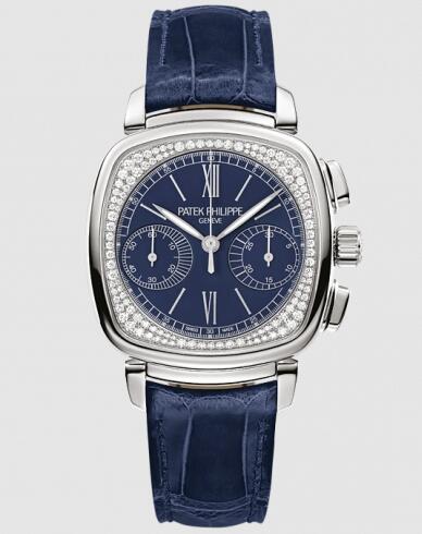 Replica Watch Patek Philippe Chronograph 7071 White Gold Blue 7071G-011